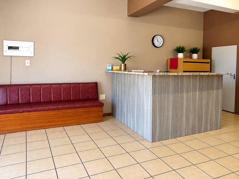 The reception desk